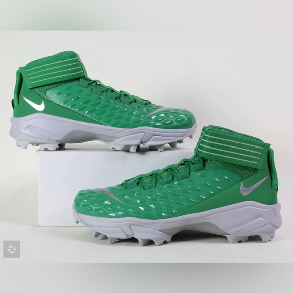 Nike Force Savage Pro 2 Mid Shark Oregon Ducks Sample PE Cleats Sz 13 CI9904-301 - Picture 2 of 9